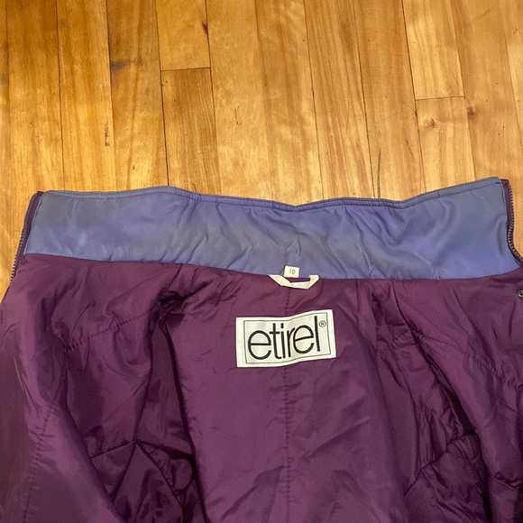 Vintage Etirel Snowmobile Two Pieces Snowsuit lady’s size 10 - Picture 15 of 16